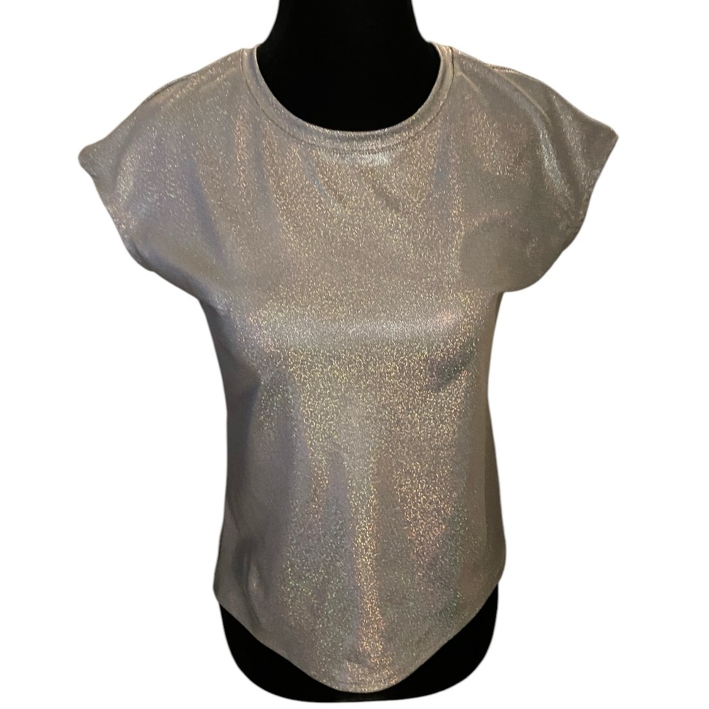 Silver Shimmery Women's Top